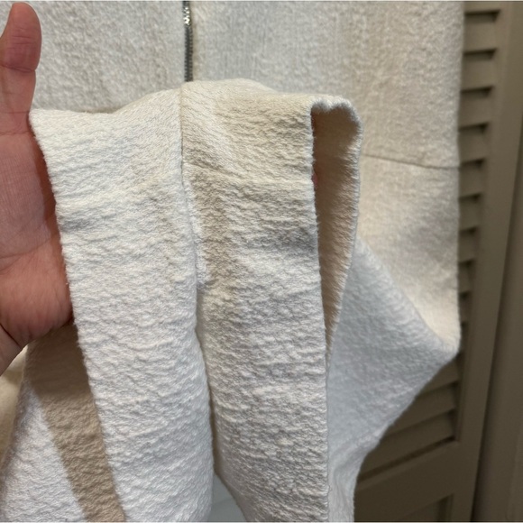 Zara Basic Collection Textured White Romper - Picture 4 of 6